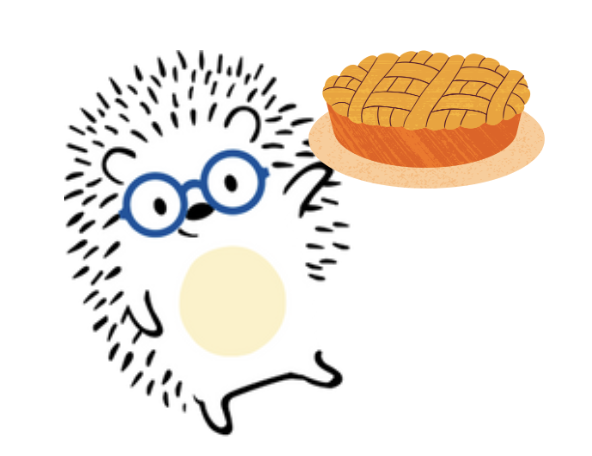 Thanksgiving clever hedgehog