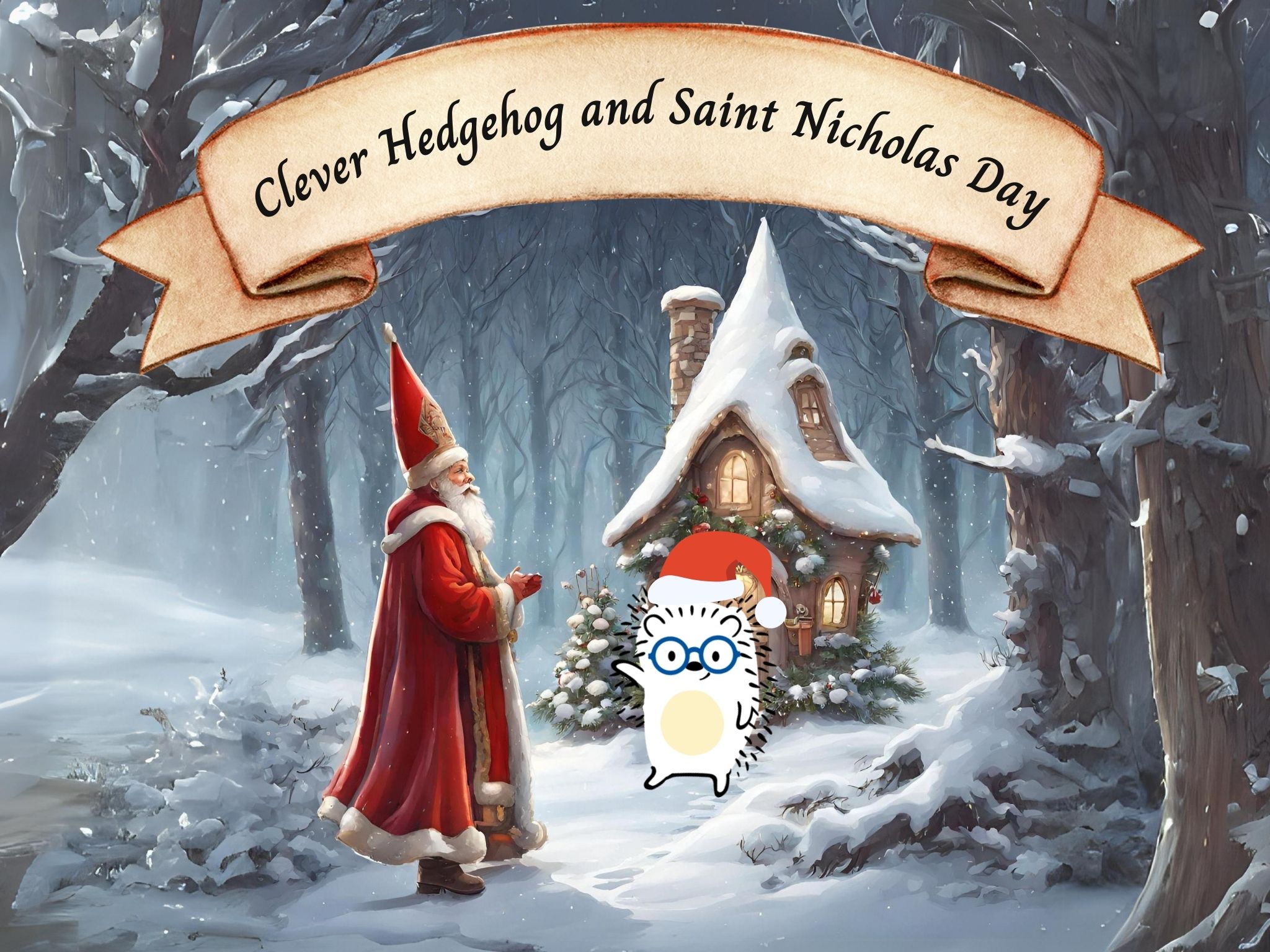 Clever Hedgehog and Saint Nicholas Day story for kids