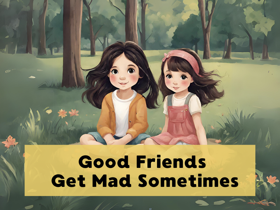 Good friends get mad sometimes -book