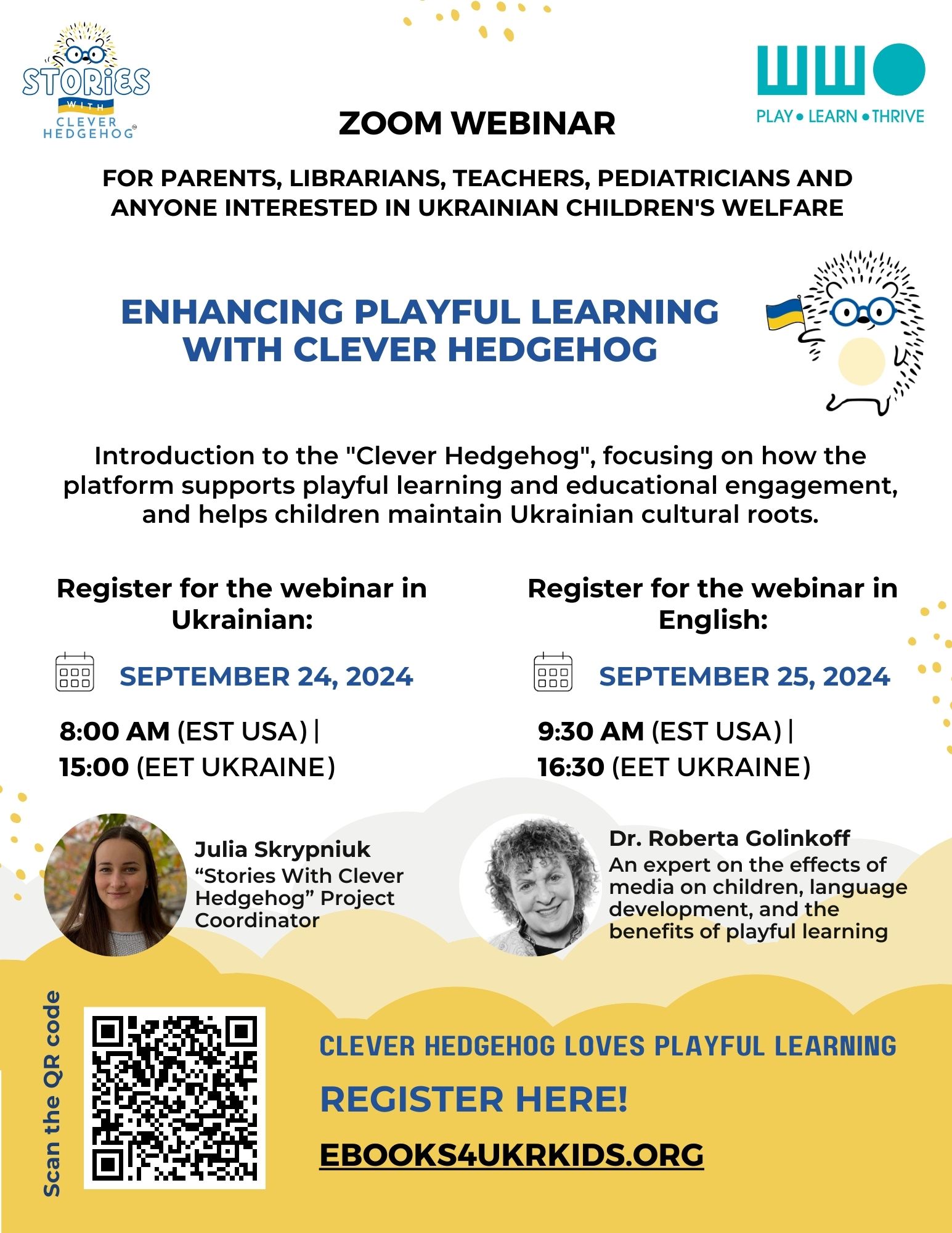 Webinar Flyer Clever Hedgehog, 24 September