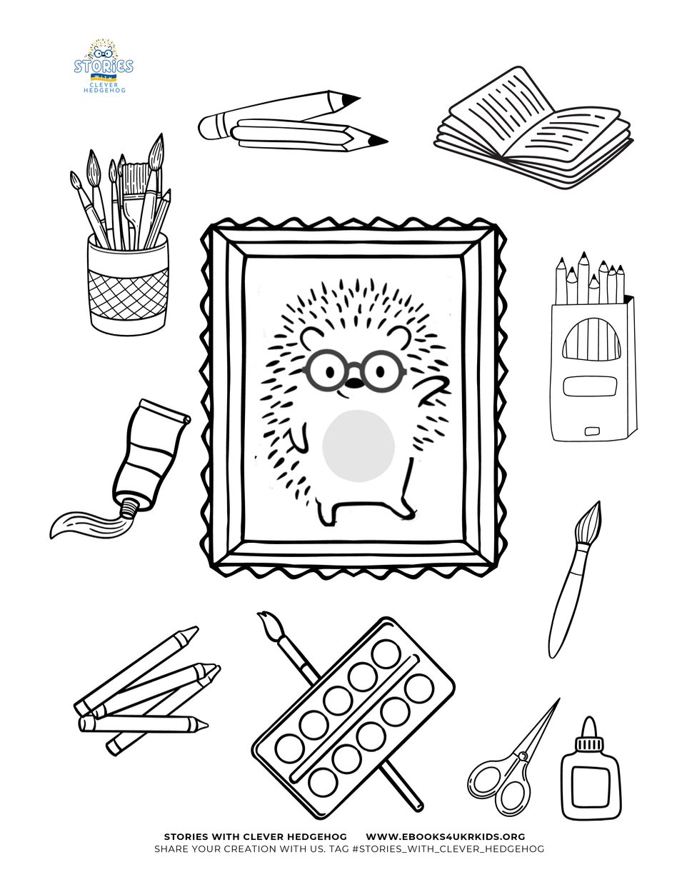 Seder Plate coloring page, Passover for kids