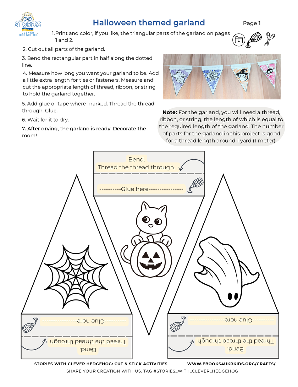 a flower bouquet cut-and-glue activity