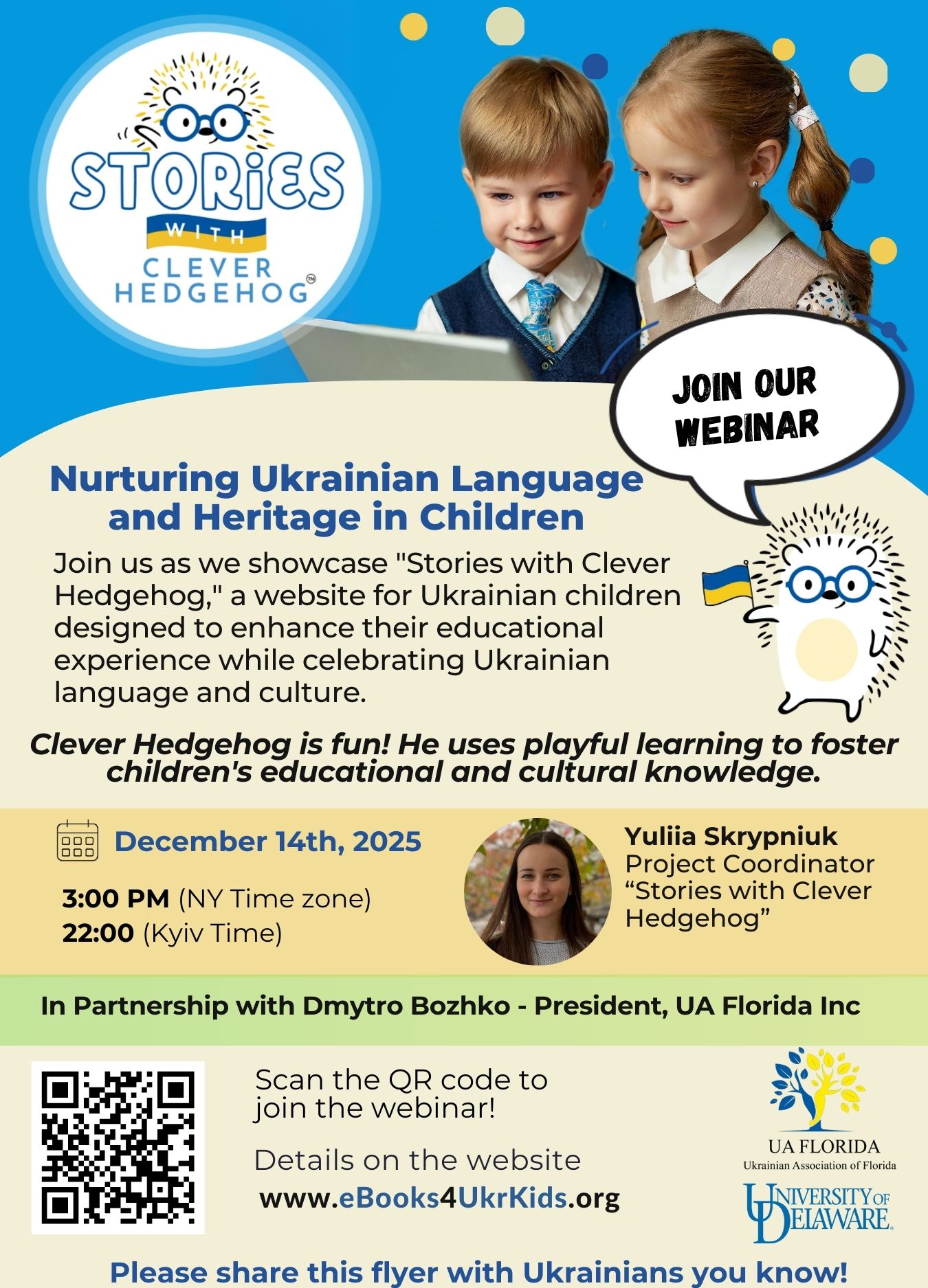 Webinar Flyer Clever Hedgehog, 24 September